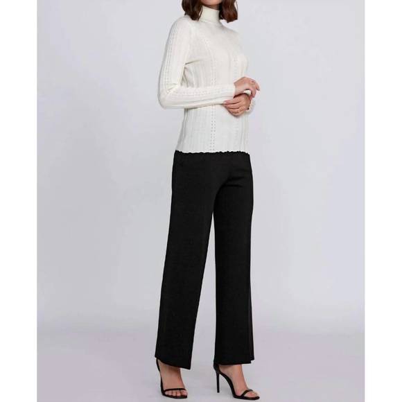 NEW KNITSS opal mock neck sweater in off white - Picture 3 of 7